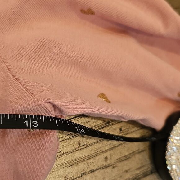 H&M Pink Long Sleeve Heart Dress 8/10 - Picture 4 of 10